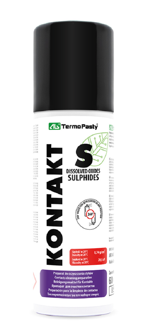 Preparat czyszczący AG Termopasty Kontakt S 60ml. AGT-010 Preparat czyszczący AG Termopasty Kontakt S 60ml. AGT-010
