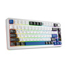 Miniatura zdjęcia: Klawiatura mechaniczna bezprzewodowa Rampage Rampage Quell Pro z ekranem biała