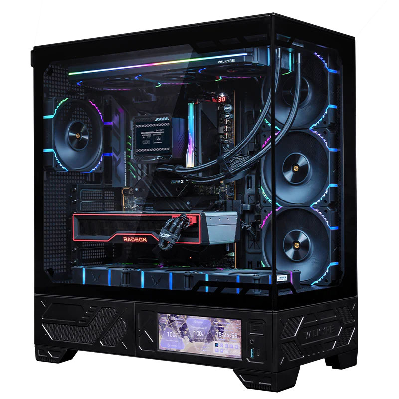 Obudowa komputerowa Valkyrie VK03 LCD Black (VK-CASE03LCD)