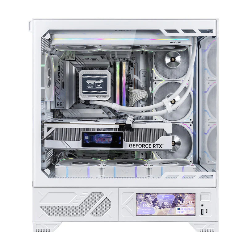 Obudowa komputerowa Valkyrie VK03 LCD White (VK-CASE03LCDW)