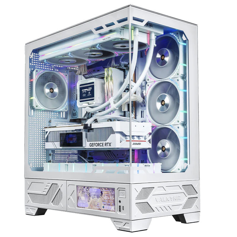 Obudowa komputerowa Valkyrie VK03 LCD White (VK-CASE03LCDW)
