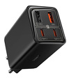 Ładowarka sieciowa Baseus GaN6 Pro 65W 2 x USB-C 2 x USB-A z czarnym kablem USB-C 100W 1m - czarna