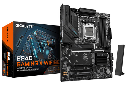 Miniatura produktu: Płyta główna Gigabyte B840 GAMING X WF6E AM5 Miniatura produktu: Płyta główna Gigabyte B840 GAMING X WF6E AM5