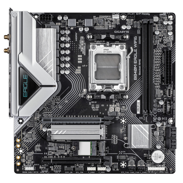 Zdjęcie produktu: Płyta główna Gigabyte B840M EAGLE WIFI6 AM5 Zdjęcie produktu: Płyta główna Gigabyte B840M EAGLE WIFI6 AM5