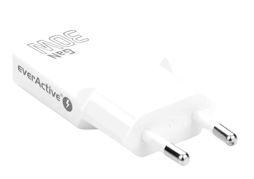 Zdjęcie produktu: Ładowarka everActive GaN SUPER SLIM SC-380Q USB QC3.0 30W