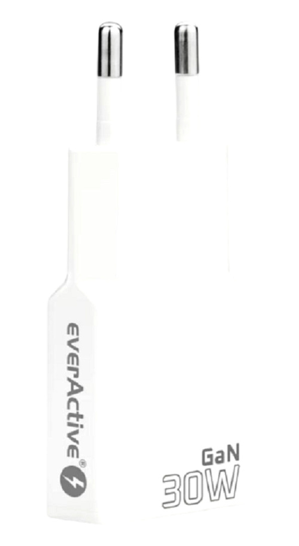 Zdjęcie produktu: Ładowarka everActive GaN SUPER SLIM SC-380Q USB QC3.0 30W
