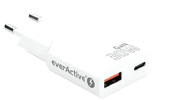 Miniatura zdjęcia: Ładowarka everActive GaN SUPER SLIM SC-380Q USB QC3.0 30W