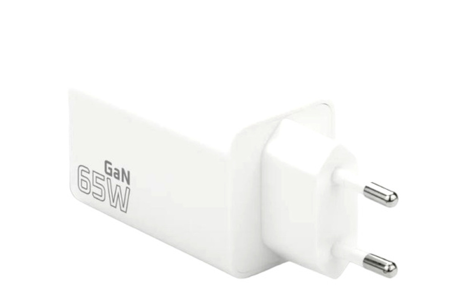Zdjęcie produktu: Ładowarka sieciowa everActive GaN SC-655Q z gniazdem USB oraz 2x USB-C PD PPS QC4+ 65W