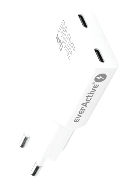 Ładowarka everActive GaN SUPER SLIM SC-385Q USB-C PD 30W