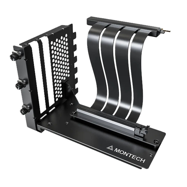 Zdjęcie produktu: Montech Vertical GPU Mounting Kit 2 Black Riser PCIe 4.0