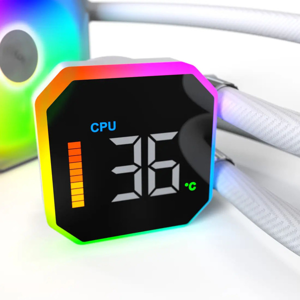 Zdjęcie produktu: Montech HyperFlow Digital 240 White zestaw AIO