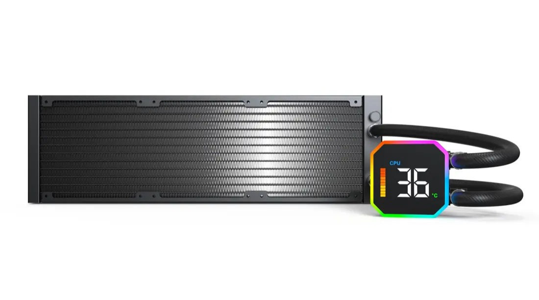 Montech HyperFlow Digital 360 Black zestaw AIO Montech HyperFlow Digital 360 Black zestaw AIO