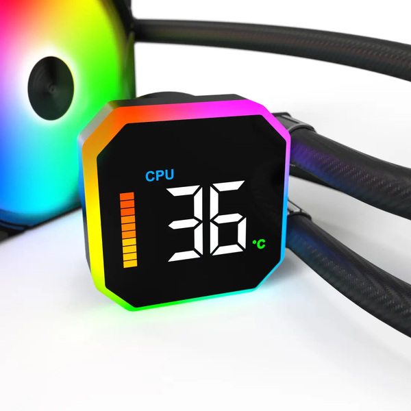 Zdjęcie produktu: Montech HyperFlow Digital 360 Black zestaw AIO Zdjęcie produktu: Montech HyperFlow Digital 360 Black zestaw AIO