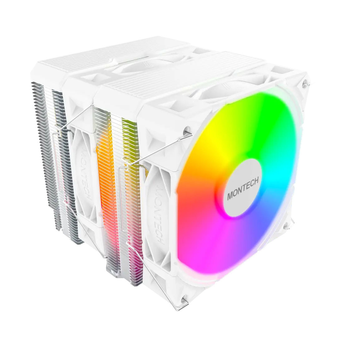 Montech NX600 ARGB White, chłodzenie CPU