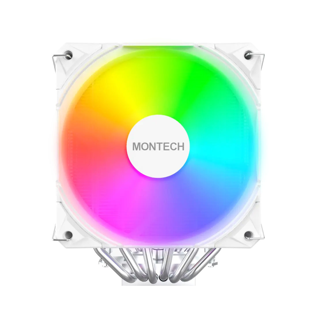 Montech NX600 ARGB White, chłodzenie CPU