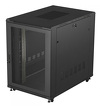 Szafa Instalacyjna Rack Stojąca 19" 22U 800X1200 drzwi perforowane Lanberg  (Flat Pack) - czarna