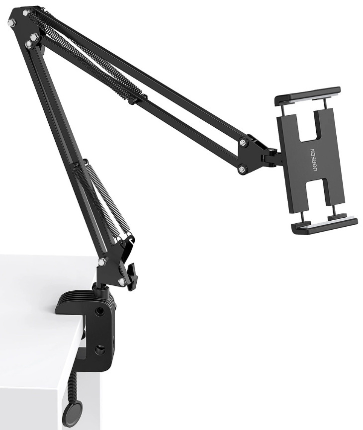 Uchwyt statyw składane ramię do biurka stołu na telefon tablet Ugreen czarno-szary (50394)