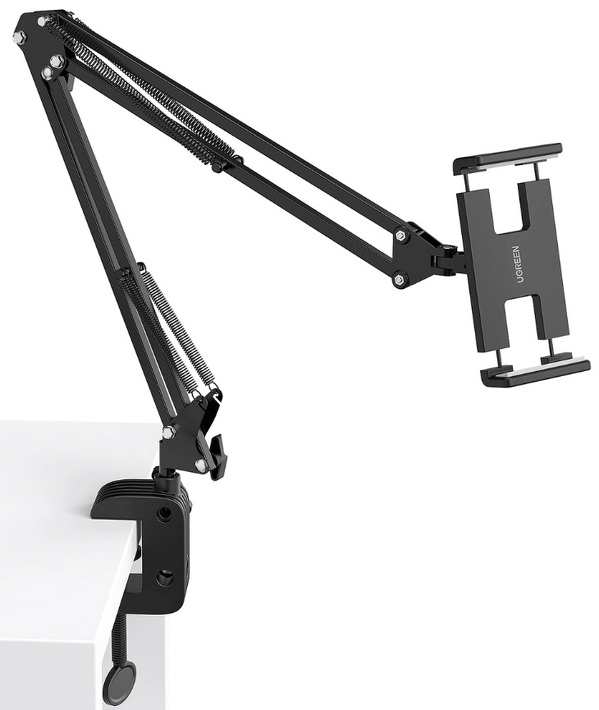 Zdjęcie produktu: Uchwyt statyw składane ramię do biurka stołu na telefon tablet Ugreen czarno-szary (50394)