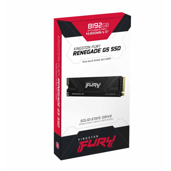Zdjęcie produktu: Dysk Kingston SSD Renegade G5 8TB M.2 PCIe NVMe Gen5 SFYR2D/8T1