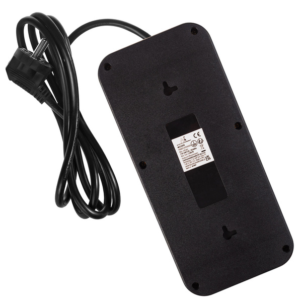 Zdjęcie produktu: Listwa zasilająca Maclean 6 gniazd+4xUSB+1xUSB-C 3m czarna