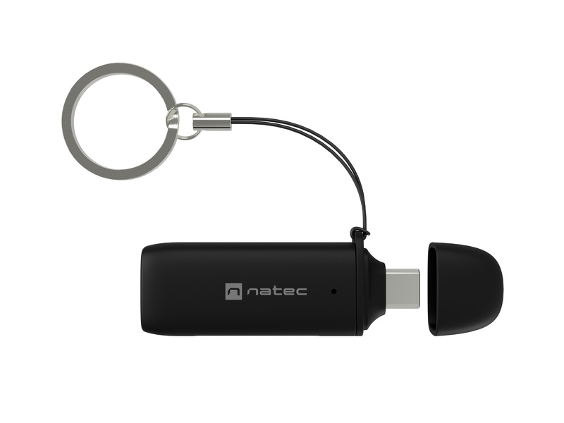 Zdjęcie produktu: Czytnik kart Natec SCARAB C SD/MicroSD, USB-C 3.2 gen.1 - czarny