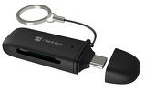 Czytnik kart Natec SCARAB C SD/MicroSD, USB-C 3.2 gen.1 - czarny