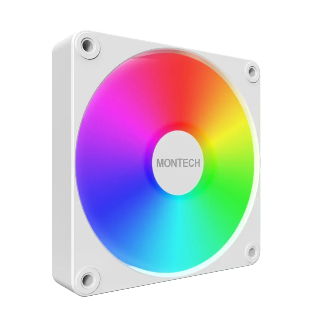 Zestaw wentylatorów Montech GF120 V2 ARGB PWM White 120mm (3-pak)