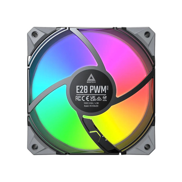 Zdjęcie produktu: Wentylator Montech E28 ARGB PWM Black 120mm