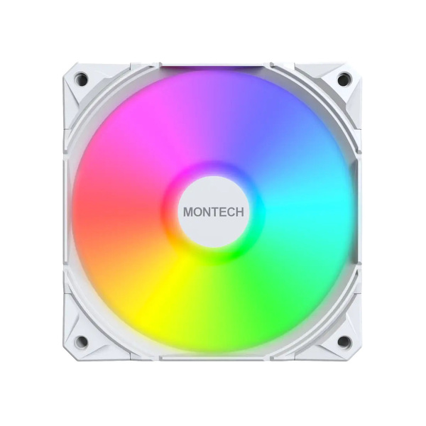 Zdjęcie produktu: Zestaw wentylatorów Montech E28 ARGB PWM White 120mm (3-pak) Zdjęcie produktu: Zestaw wentylatorów Montech E28 ARGB PWM White 120mm (3-pak)