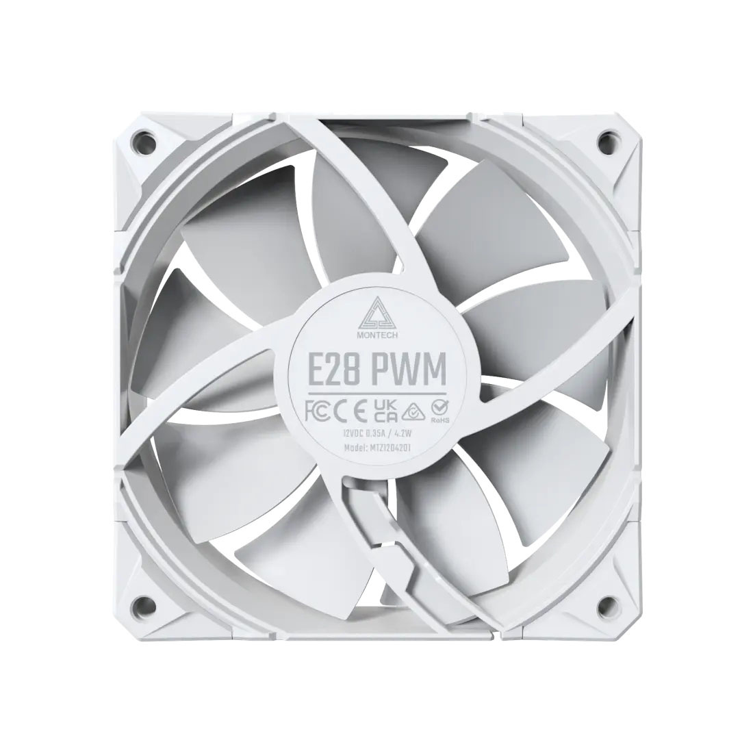 Zestaw wentylatorów Montech E28 PWM White 120mm (3-pak)
