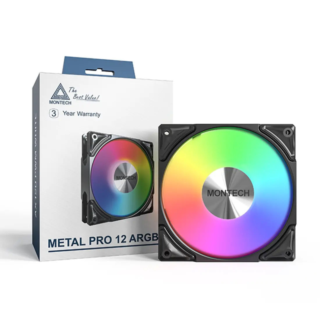 Wentylator Montech Metal Pro 12 ARGB PWM Black 120mm