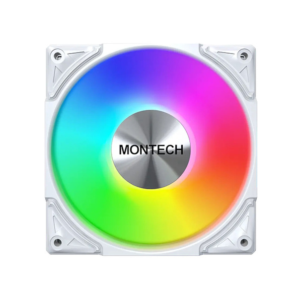 Zdjęcie produktu: Wentylator Montech Metal Pro 12 ARGB PWM White 120mm