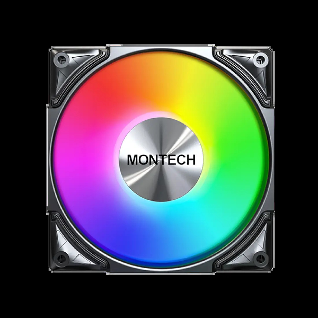 Zestaw wentylatorów Montech Metal Pro 12 ARGB PWM Black 120mm (3-pak)