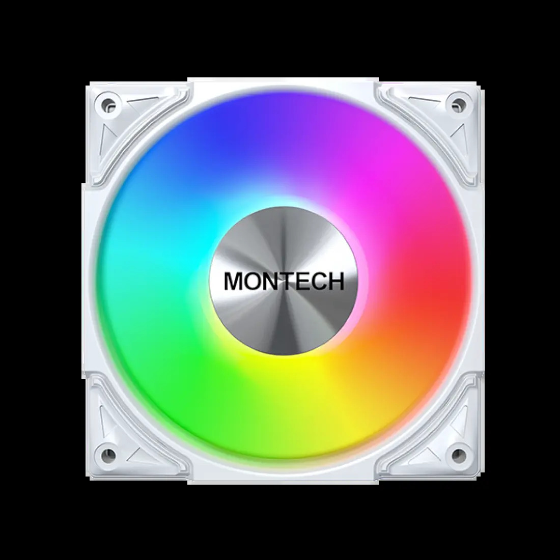 Zestaw wentylatorów Montech Metal Pro 12 ARGB PWM White 120mm (3-pak)