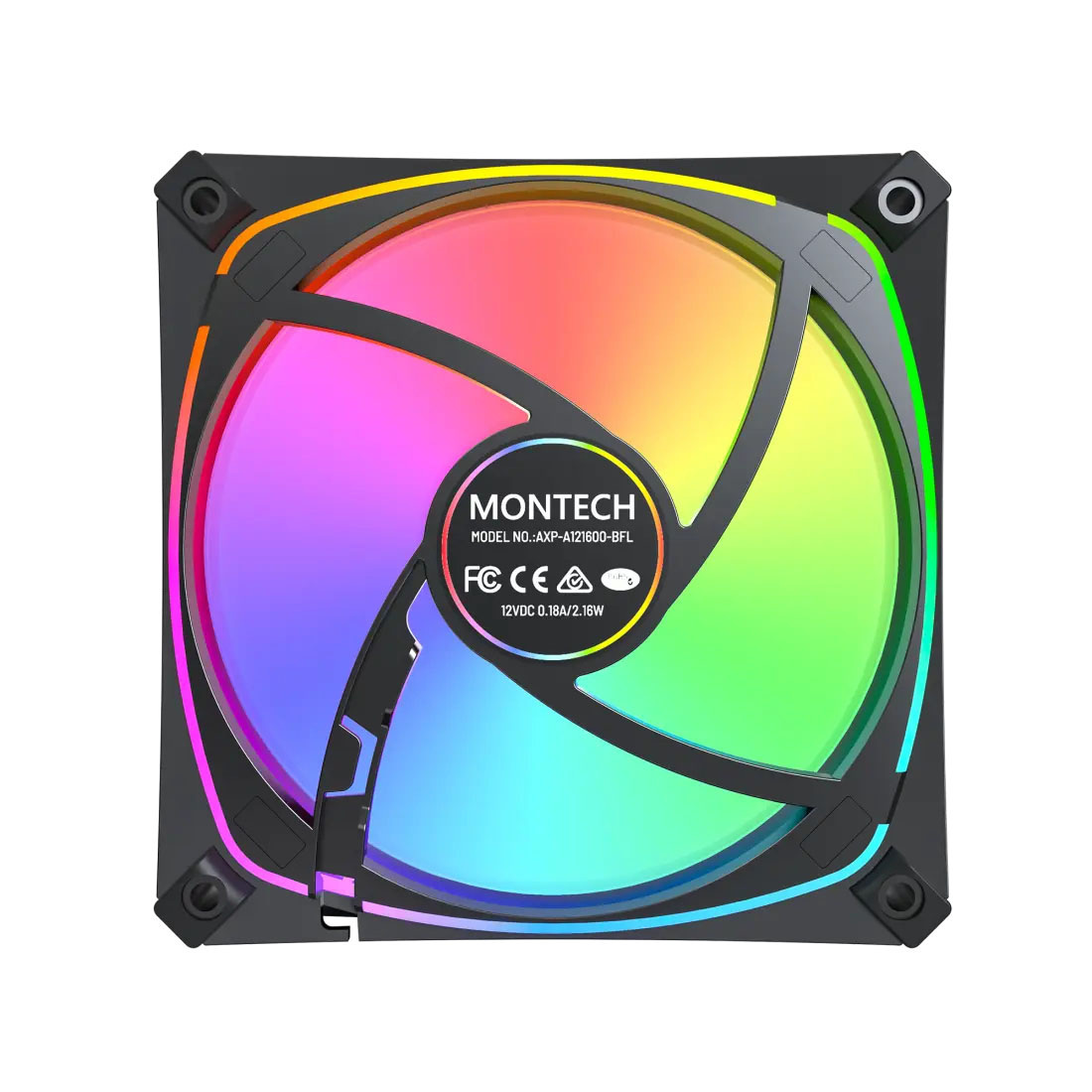 Wentylator Montech AX120 Pro PWM Black 120mm