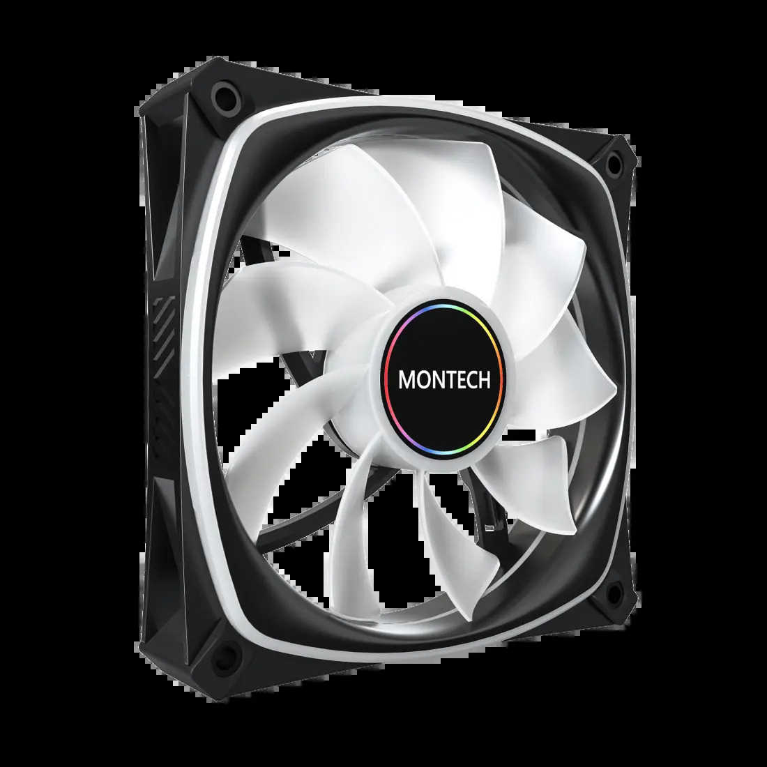 Zestaw wentylatorów Montech RX120 Pro ARGB PWM Reverse Black 120mm (3-pak)