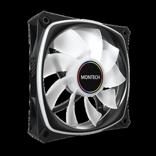 Zdjęcie produktu: Zestaw wentylatorów Montech RX120 Pro ARGB PWM Reverse Black 120mm (3-pak)