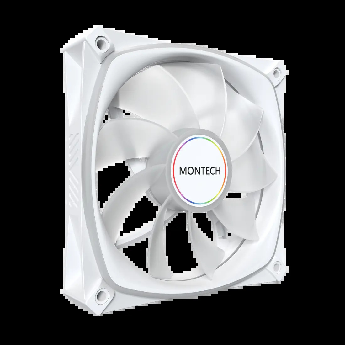 Zestaw wentylatorów Montech RX120 Pro ARGB PWM Reverse White 120mm (3-pak)