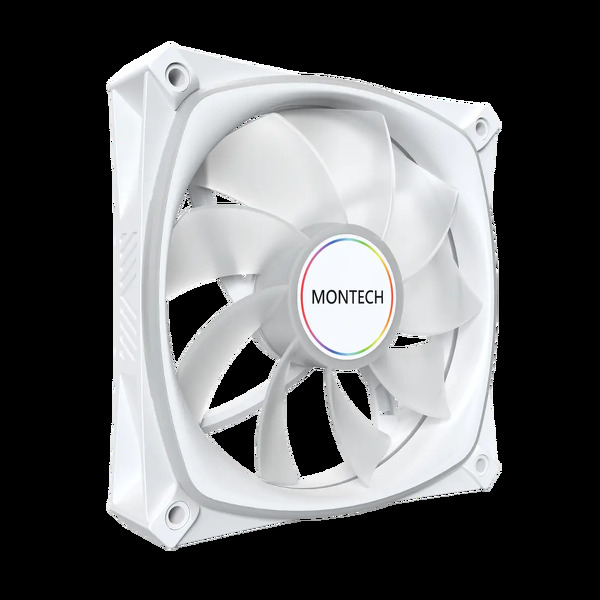 Zdjęcie produktu: Zestaw wentylatorów Montech RX120 Pro ARGB PWM Reverse White 120mm (3-pak)