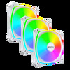Zestaw wentylatorów Montech RX120 Pro ARGB PWM Reverse White 120mm (3-pak)
