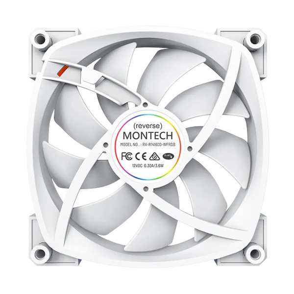 Zdjęcie produktu: Wentylator Montech RX140 ARGB PWM Reverse White 140mm