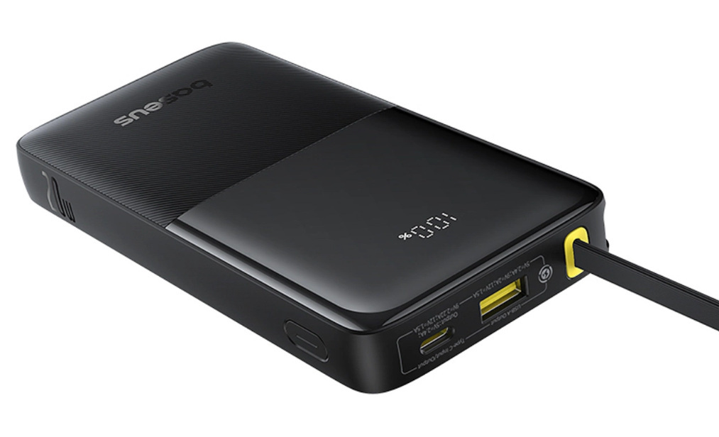 Powerbank Baseus Bipow 2 10000mah 20W z cyfrowym LCD + USBC