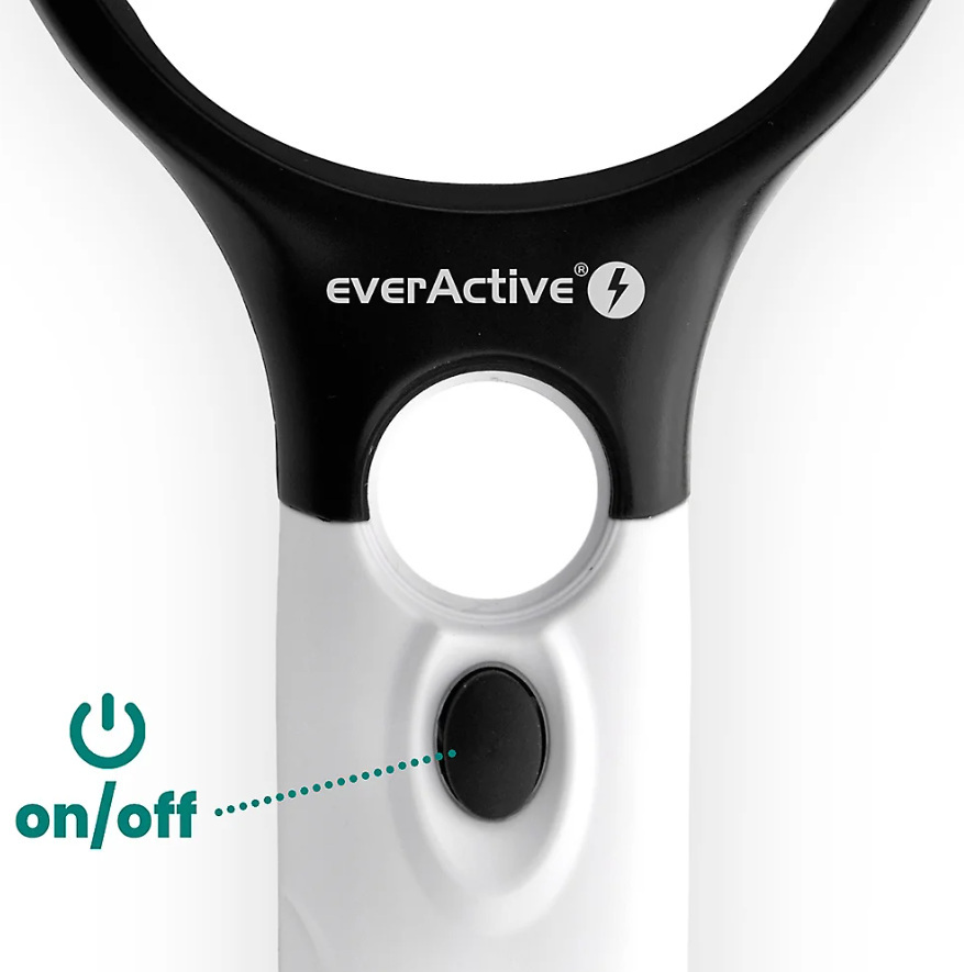 Lupa / szkło powiększające z podświetleniem LED everActive MG-01