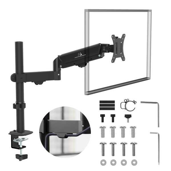 Zdjęcie produktu: Uchwyt na monitor Maclean, sprężyna gazowa, 17