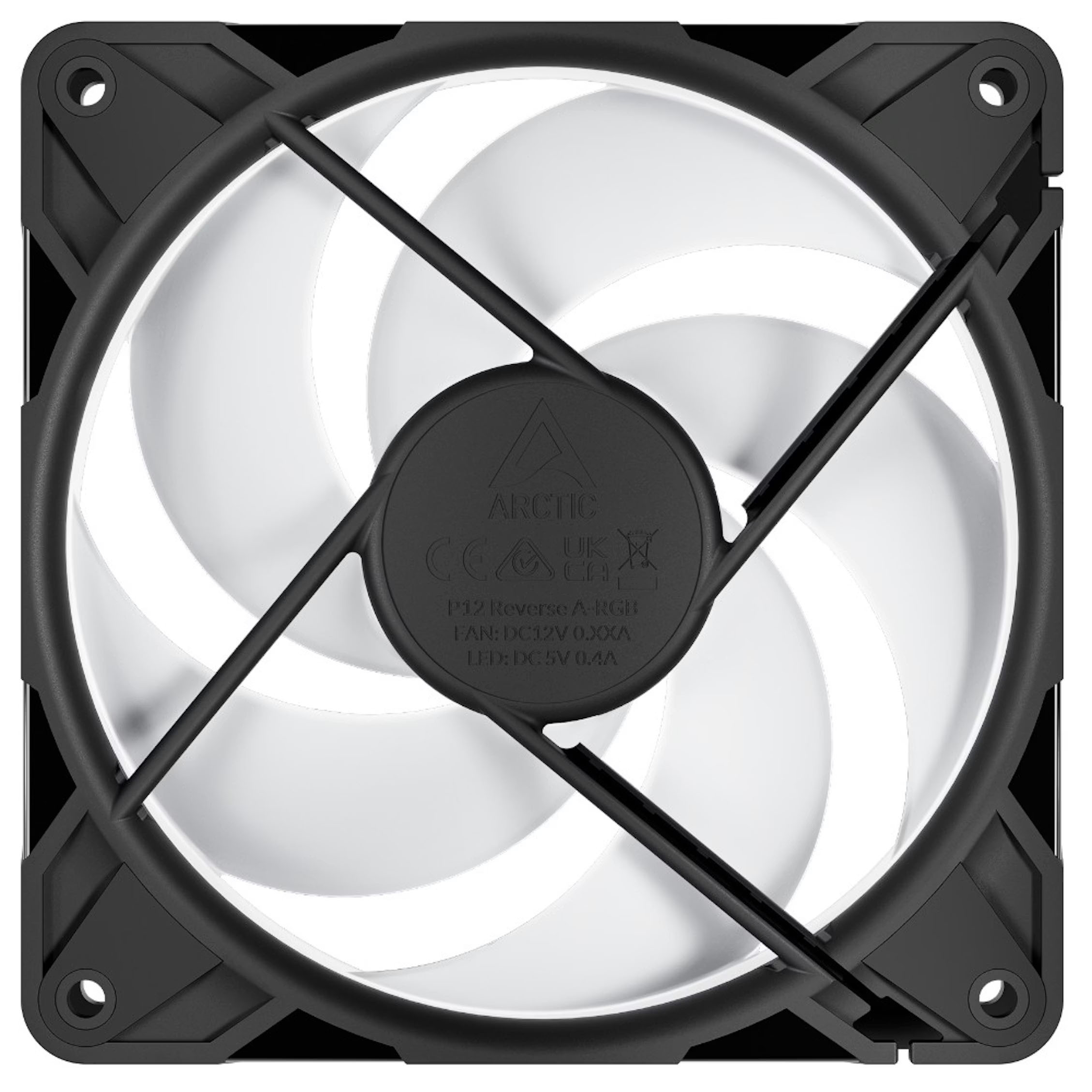 Wentylator Arctic P12 Pro Reverse ARGB PWM PST Black 120mm (ACFAN00322A)
