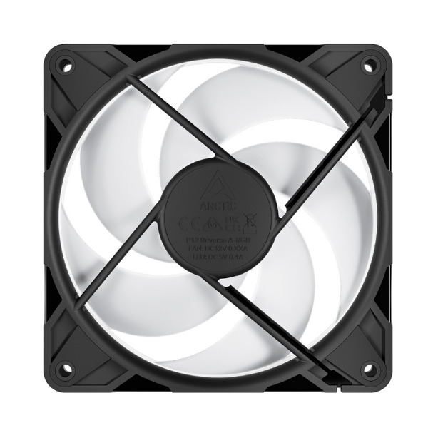 Zdjęcie produktu: Wentylator Arctic P12 Pro Reverse ARGB PWM PST Black 120mm, zestaw 3szt (ACFAN00333A)