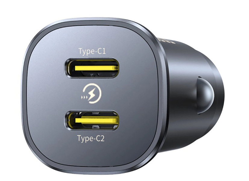 Zdjęcie produktu: Ładowarka samochodowa Baseus GoTrip 2 x USB-C 30W - czarna Zdjęcie produktu: Ładowarka samochodowa Baseus GoTrip 2 x USB-C 30W - czarna