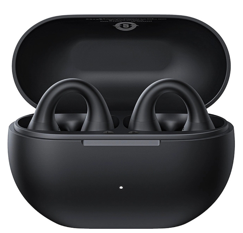 Słuchawki bezprzewodowe Baseus Bass 15 Clip OWS z kablem Simple USB-C 3A 30cm - czarne Słuchawki bezprzewodowe Baseus Bass 15 Clip OWS z kablem Simple USB-C 3A 30cm - czarne