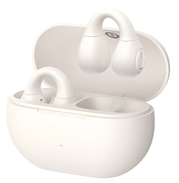 Zdjęcie produktu: Słuchawki bezprzewodowe Baseus Bass 15 Clip OWS z kablem Simple USB-C 3A 30cm - białe Zdjęcie produktu: Słuchawki bezprzewodowe Baseus Bass 15 Clip OWS z kablem Simple USB-C 3A 30cm - białe