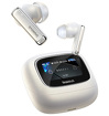 Słuchawki bezprzewodowe TWS Baseus Bowie M2s Ultra dokanałowe z interaktywnym ekranem - białe